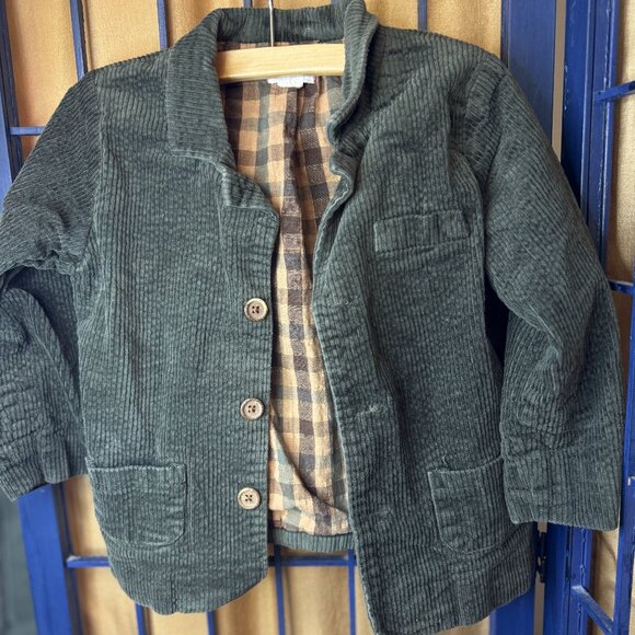 Me & Henry Green Corduroy Blazer Boys Jacket 4/5Y - Picture 1 of 5